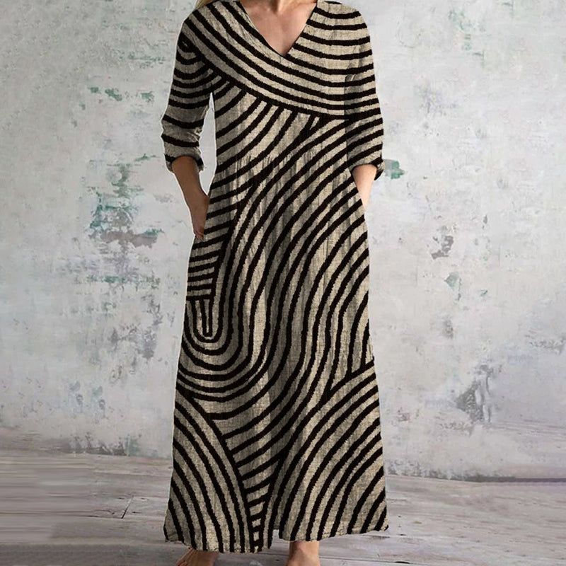 Eve - Vintage Striped Dress