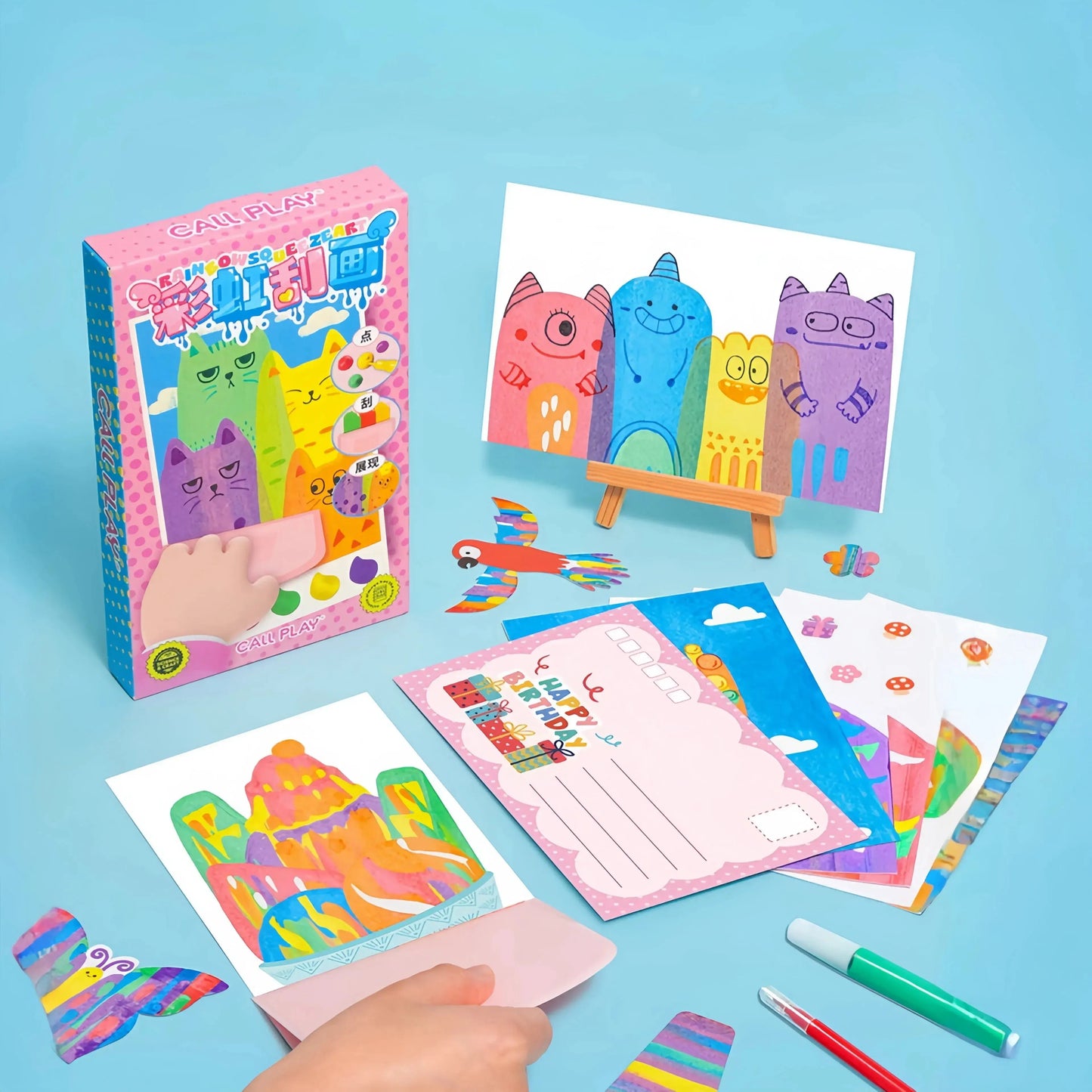 Magic Rakel-Malkit-scratch pictures without chaos for creative children 4