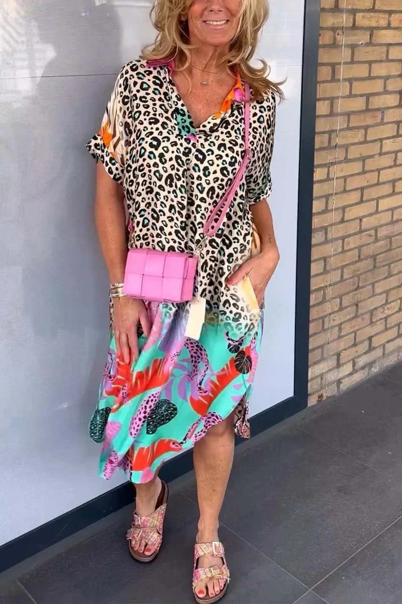 Kaitlyn⢠Summer Leopard Dress