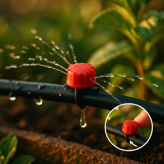 Adjustable irrigation dripper for precise plant supply 1