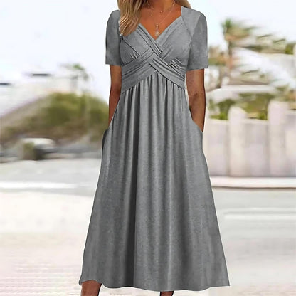 Carmen | Midi Dress with Belly Coverage