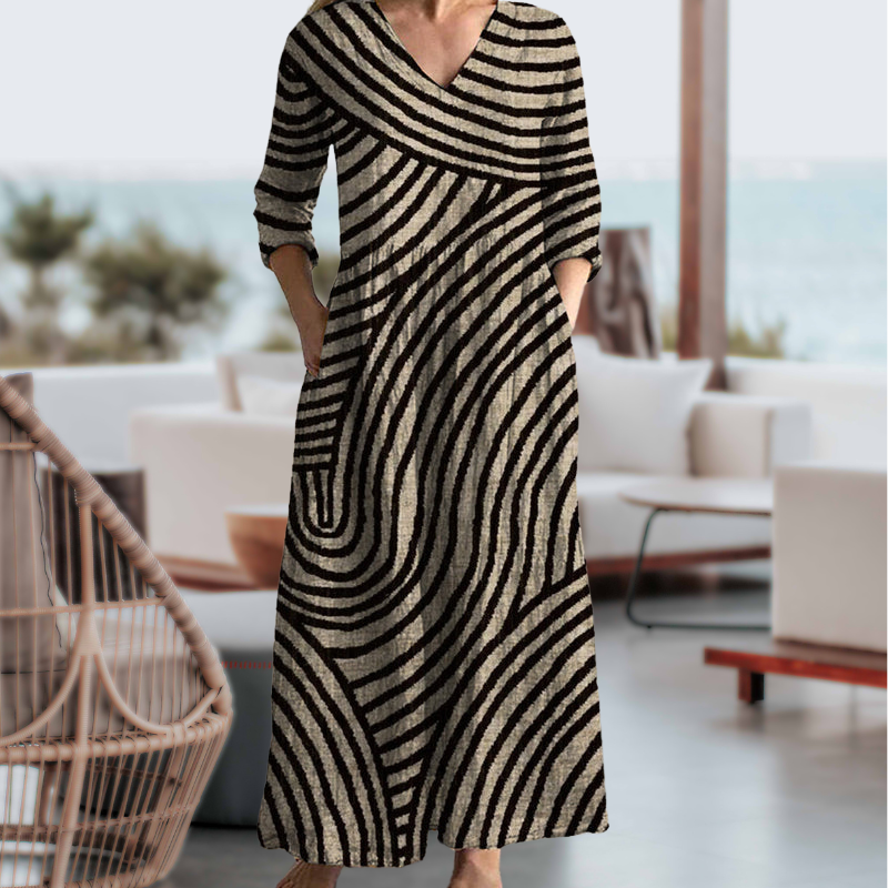 Eve - Vintage Striped Dress